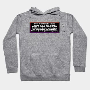 We're All To Blame For Climate Change Hoodie